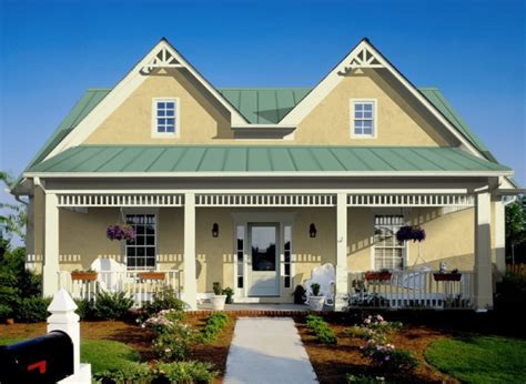 green metal roof on barn shaped house|forest green metal roof.